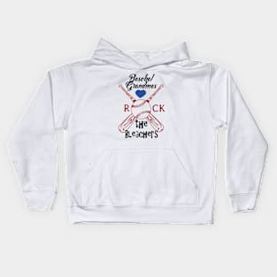 Basebal Grandmas Rock The Bleachers Kids Hoodie